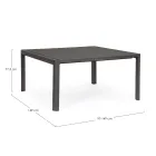 Table extensible jusqu'à 149 cm en aluminium thermolaqué - Besoin Viadurini