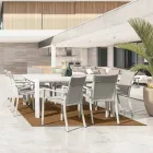 Table extensible jusqu'à 149 cm en aluminium thermolaqué - Besoin Viadurini