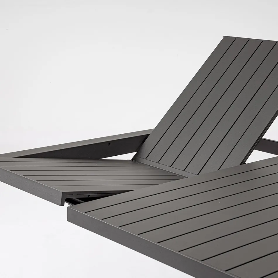 Table extensible jusqu'à 149 cm en aluminium thermolaqué - Besoin Viadurini