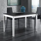 Table extensible à 180 cm en hêtre et mélamine Made in Italy - Otiello Viadurini