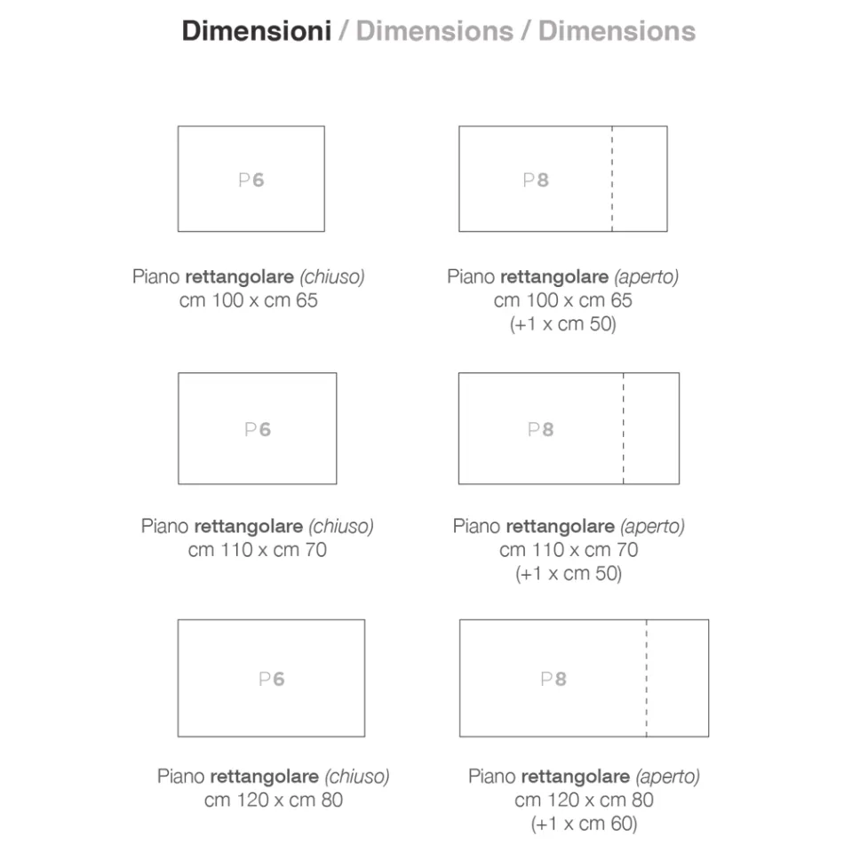Table extensible à 180 cm en hêtre et mélamine Made in Italy - Otiello Viadurini