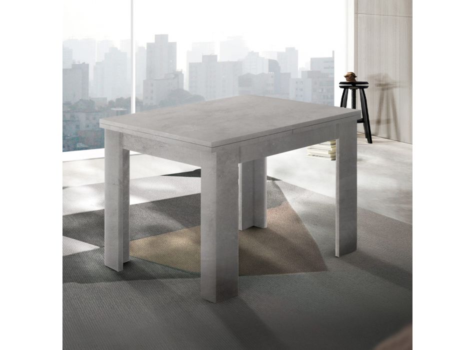 Table extensible en bois durable jusqu'à 180 cm - Perro Viadurini