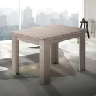 Table extensible en bois durable jusqu'à 180 cm - Perro Viadurini