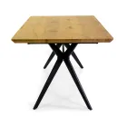 Table à rallonge 180 cm en MDF effet bois avec grain gaufré - Mousse Viadurini