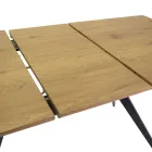 Table à rallonge 180 cm en MDF effet bois avec grain gaufré - Mousse Viadurini
