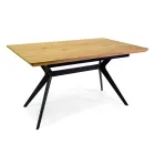 Table à rallonge 180 cm en MDF effet bois avec grain gaufré - Mousse Viadurini