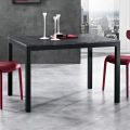 Table extensible à 180 cm en métal anthracite Made in Italy - Beatrise