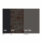 Table à manger extensible jusqu'à 2,8 m en céramique et pieds en métal - Paoluccio Viadurini