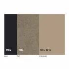 Table à manger extensible jusqu'à 2,8 m en céramique et pieds en métal - Paoluccio Viadurini