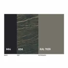 Table à manger extensible jusqu'à 2,8 m en céramique et pieds en métal - Paoluccio Viadurini