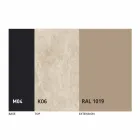 Table à manger extensible jusqu'à 2,8 m en céramique et pieds en métal - Paoluccio Viadurini