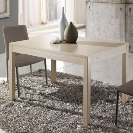 Table extensible 2 m 10 places de design moderne en bois - Tuttitto Viadurini