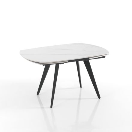 Table extensible jusqu'à 200 cm avec ouverture pivotante - Butego Viadurini