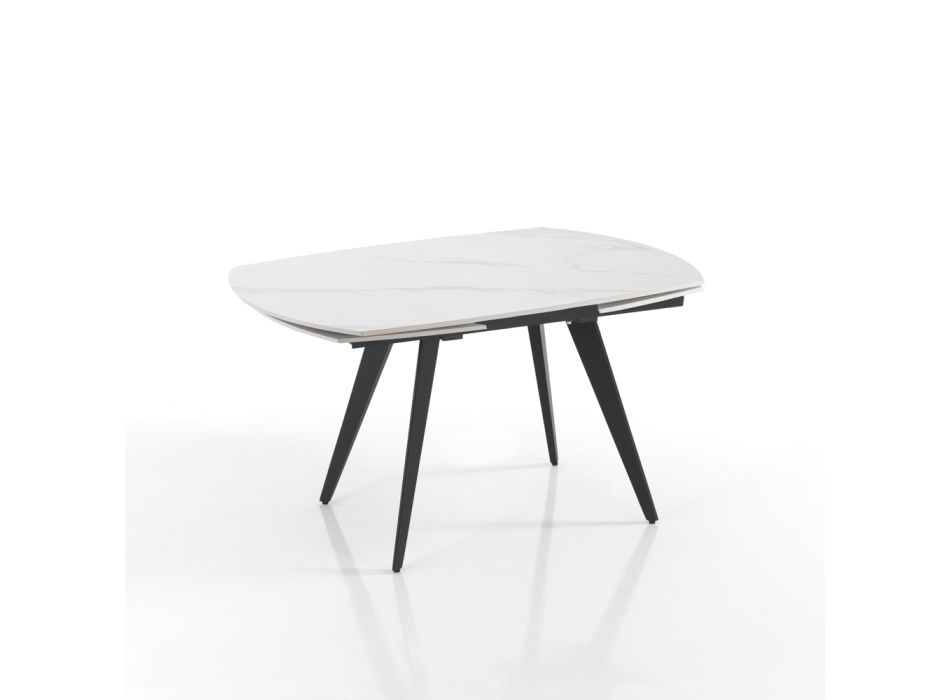 Table extensible jusqu'à 200 cm avec ouverture pivotante - Butego Viadurini