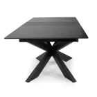 Table à rallonge 200 cm en métal et pierre de synthèse - Underwater Viadurini