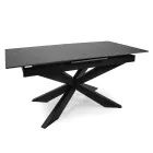 Table à rallonge 200 cm en métal et pierre de synthèse - Underwater Viadurini