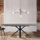 Table extensible jusqu'à 210 cm en acier et céramique - Bavosa Viadurini