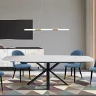 Table extensible jusqu'à 210 cm en acier et céramique - Bavosa Viadurini