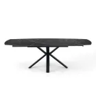 Table extensible jusqu'à 210 cm en acier et céramique - Bavosa Viadurini