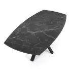 Table extensible jusqu'à 210 cm en acier et céramique - Bavosa Viadurini