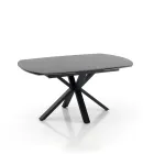 Table extensible jusqu'à 210 cm en acier et céramique - Bavosa Viadurini