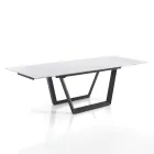 Table Extensible jusqu'à 240 cm en Acier Gris - Bonito Viadurini