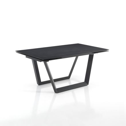 Table Extensible jusqu'à 240 cm en Acier Gris - Bonito Viadurini