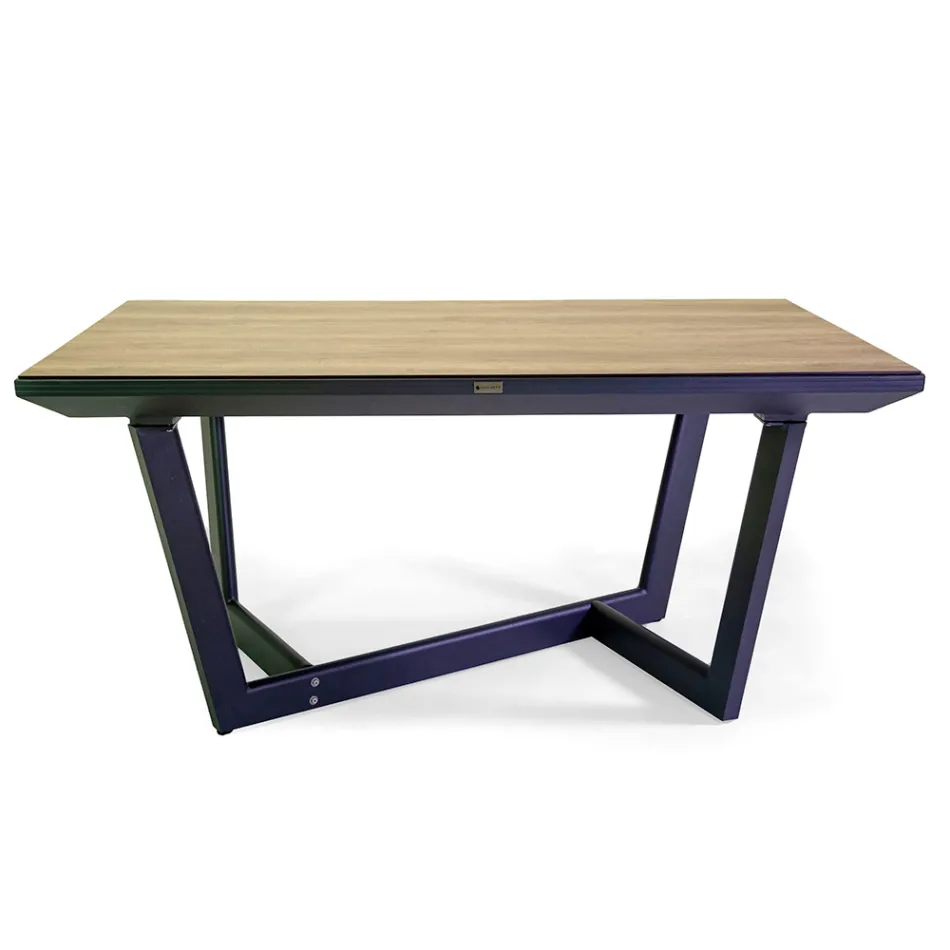 Table à rallonge 240 cm en aluminium avec plateau HPL - Righello Viadurini