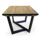 Table à rallonge 240 cm en aluminium avec plateau HPL - Righello Viadurini