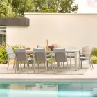 Table extensible jusqu'à 240 cm en aluminium thermolaqué - Peinture Viadurini