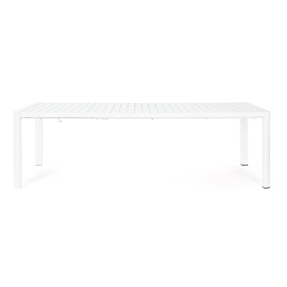 Table extensible jusqu'à 240 cm en aluminium thermolaqué - Peinture Viadurini