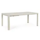 Table extensible jusqu'à 240 cm en aluminium thermolaqué - Peinture Viadurini
