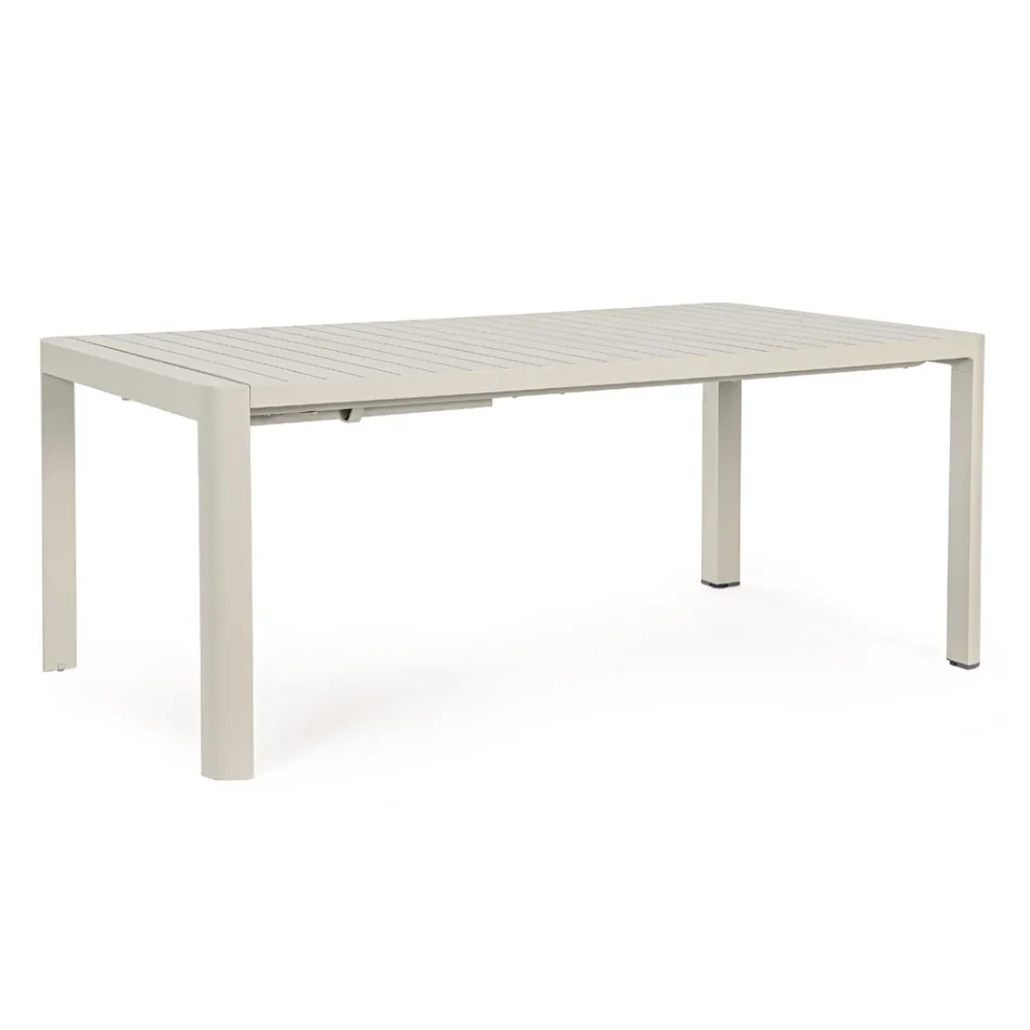 Table extensible jusqu'à 240 cm en aluminium thermolaqué - Peinture Viadurini