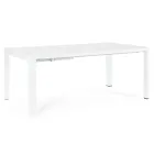 Table extensible jusqu'à 240 cm en aluminium thermolaqué - Peinture Viadurini