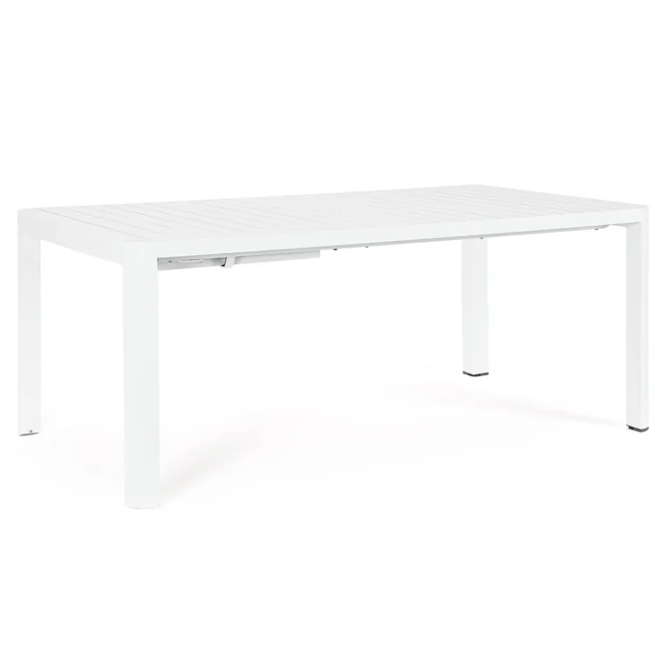 Table extensible jusqu'à 240 cm en aluminium thermolaqué - Peinture Viadurini