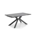 Table extensible jusqu'à 240 cm en céramique finition marbre - chlore Viadurini