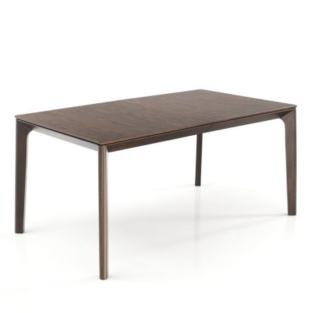 Table extensible jusqu'à 240 cm en bois avec plateau en MDF - Ruthénium Viadurini