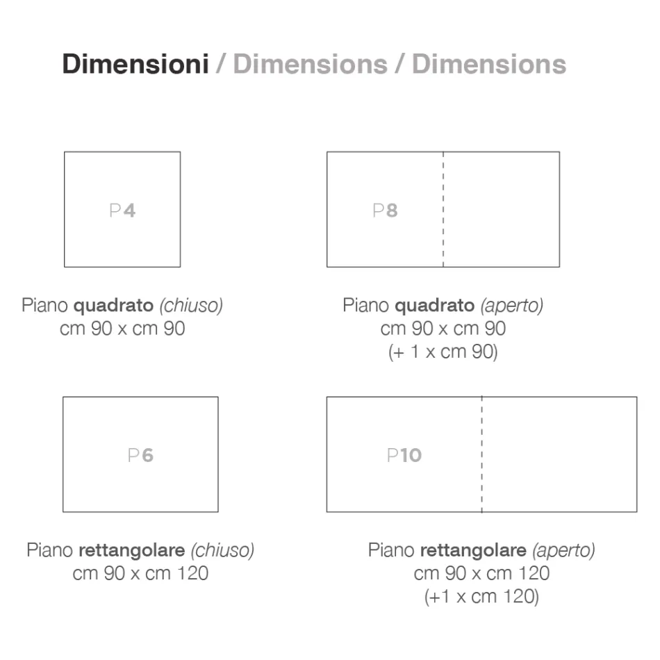 Table Extensible à 240 cm en Bois Laqué Design Made in Italy - Jacobs Viadurini