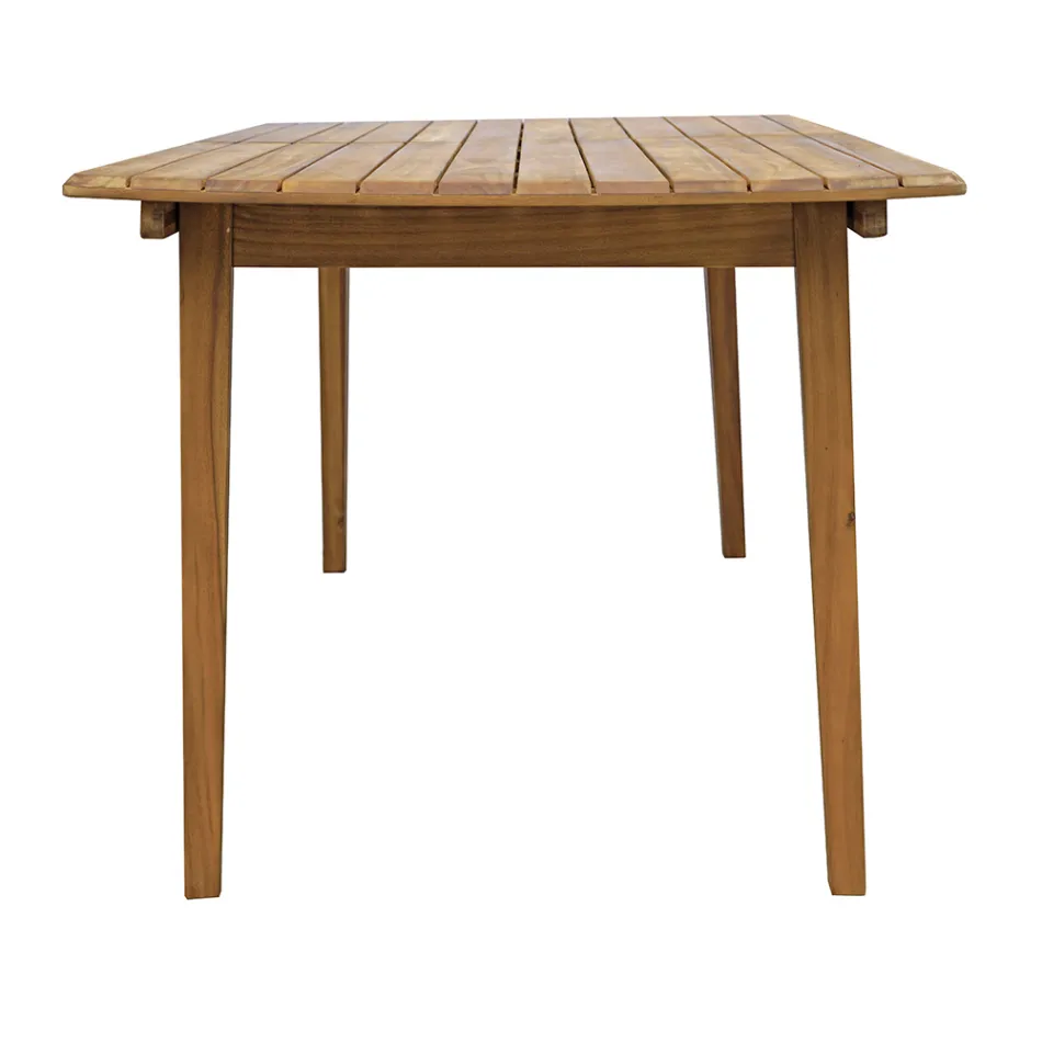 Table extensible jusqu'à 240 cm pour le jardin en bois d'acacia - Sereno Viadurini