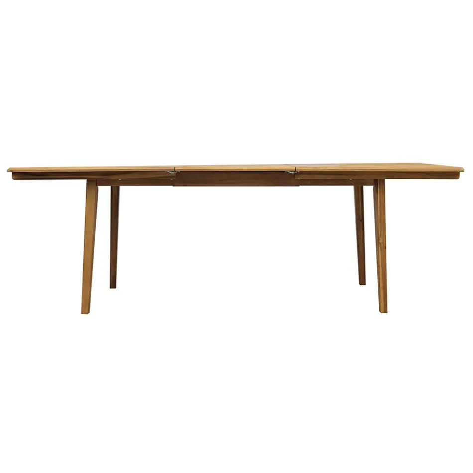 Table extensible jusqu'à 240 cm pour le jardin en bois d'acacia - Sereno Viadurini