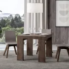 Table extensible jusqu'à 246 cm en microparticules de bois Made in Italy - Arbre Viadurini