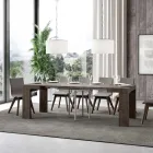 Table extensible jusqu'à 246 cm en microparticules de bois Made in Italy - Arbre Viadurini