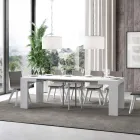 Table extensible jusqu'à 246 cm en microparticules de bois Made in Italy - Arbre Viadurini