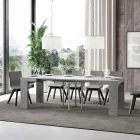 Table extensible jusqu'à 246 cm en microparticules de bois Made in Italy - Arbre Viadurini