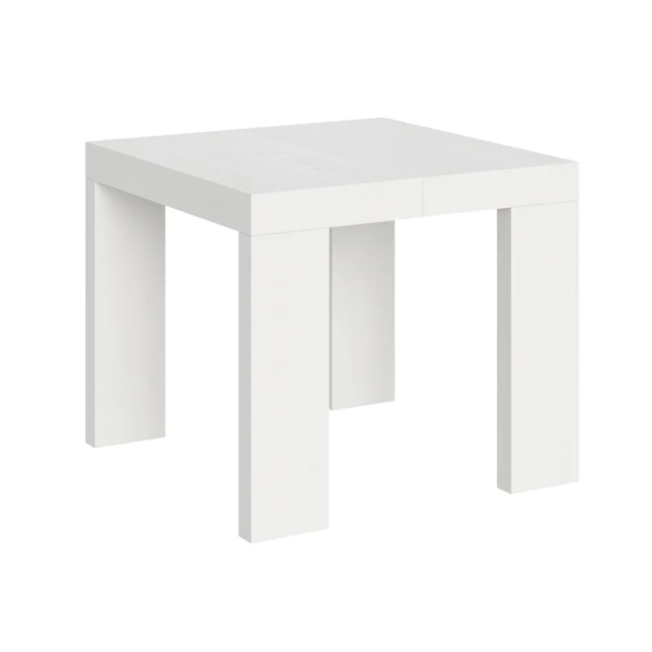 Table extensible jusqu'à 246 cm en microparticules de bois Made in Italy - Arbre Viadurini