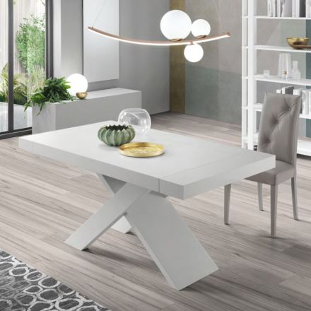 Table extensible à 260 cm avec plateau effet bois Made in Italy - Odelmo Viadurini