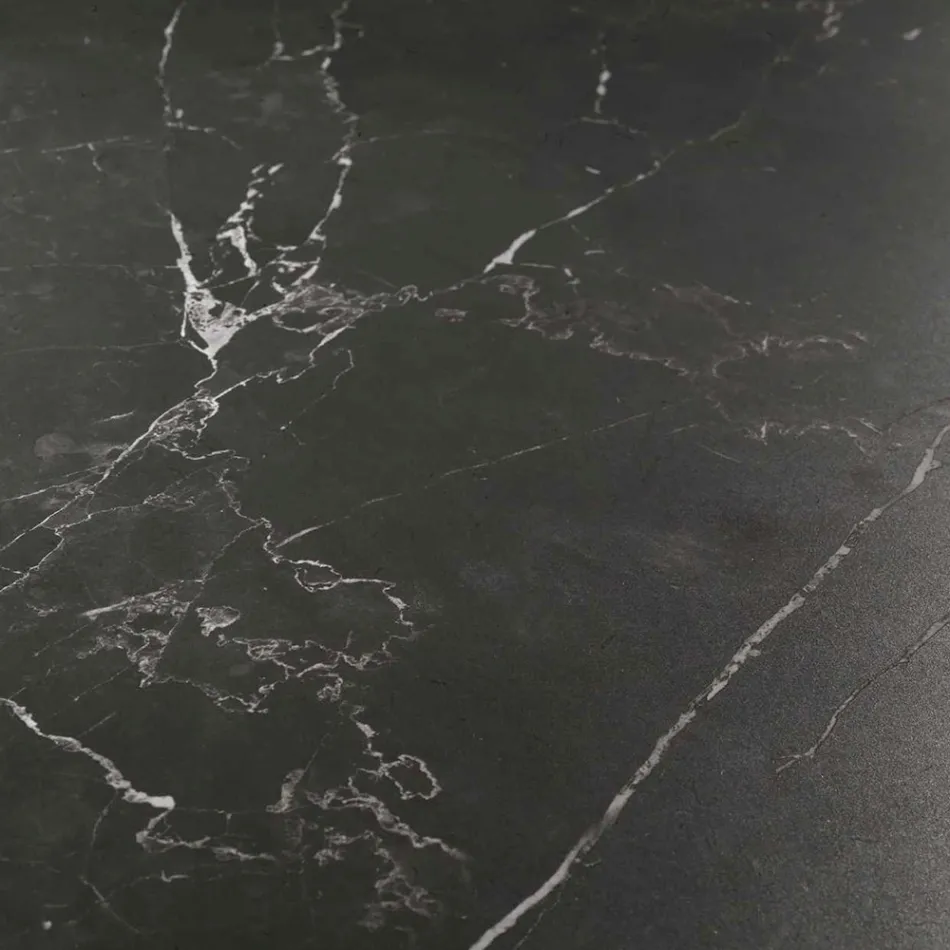 Table à rallonge 260 cm en métal et pierre de synthèse - Underwater Viadurini