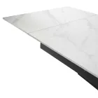 Table à rallonge 260 cm en métal et pierre de synthèse - Underwater Viadurini