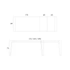 Table extensible jusqu'à 265 cm en bois de noyer Canaletto Made in Italy - Orchidea Viadurini