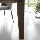 Table extensible jusqu'à 265 cm en bois de noyer Canaletto Made in Italy - Orchidea Viadurini